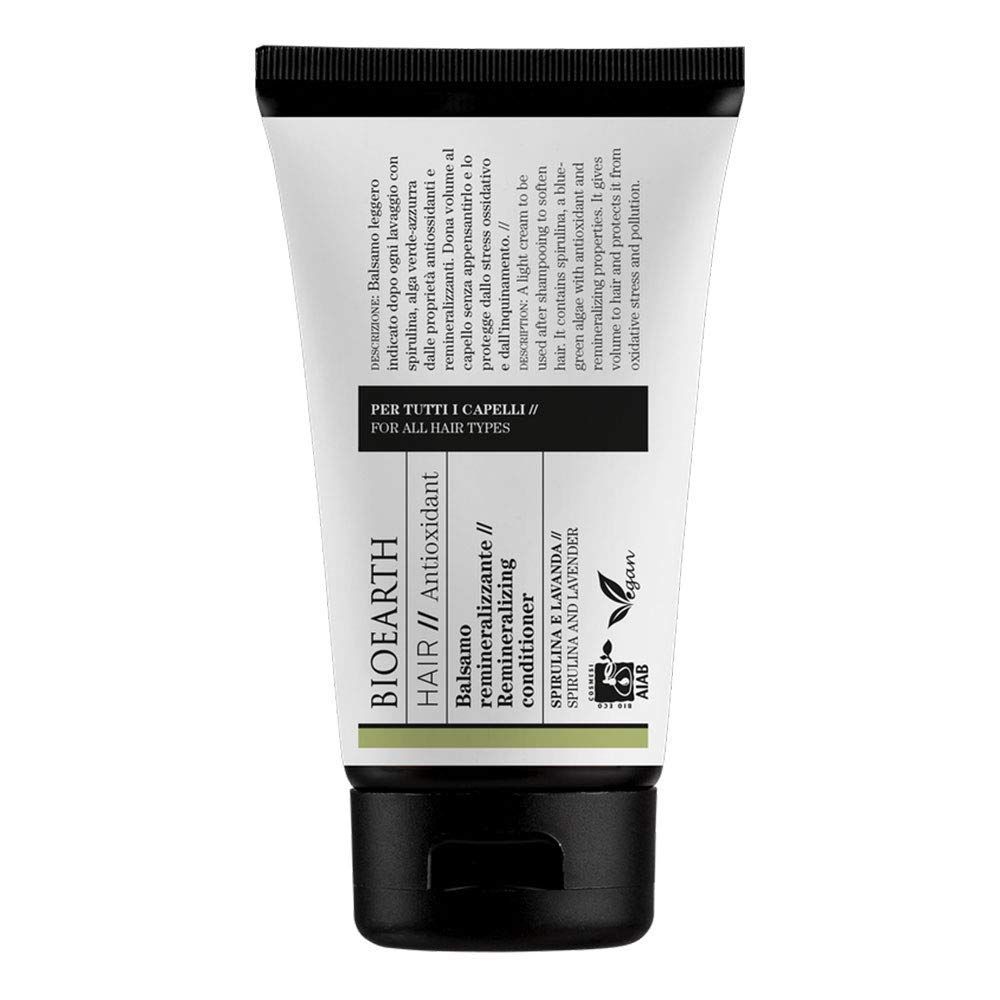 BIOEARTH Hair, Remineralizing conditioner for all hair types, with volumising and protective effect, Made in Italy, Vegan, AIAB Certified - 150ml Pack