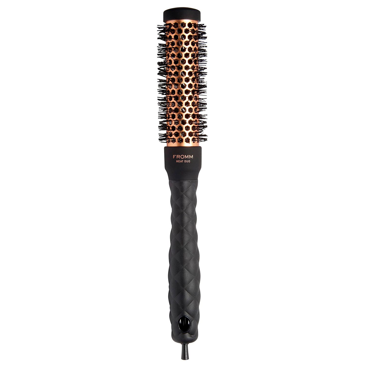 Fromm Heat Duo Copper x Ceramic 1&quot; Round Brush for Expert Blowouts and Faster Hair Drying, Roller Hairbrush for Anti-static Styling, Smoothing, Straightening and Shine