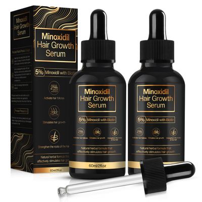 5 Minoxidil Hair Growth for Men and Women, Minoxidil Hair Growth Serum, Promotes Hair Growth, Strengthens Hair Follicles, Helps Prevent Hair Fall and Hair Loss