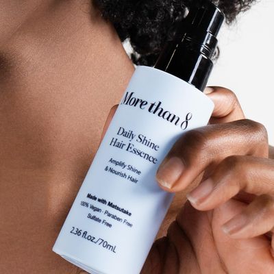 Morethan8 Korean Daily Shine Hair Essence with Matsutake Mushroom Vegan, Paraben, Sulfate Silicone Free - 2.36Oz - more than 8