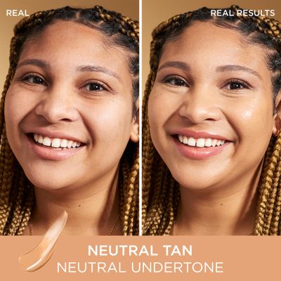 IT Cosmetics CC Nude Glow (Neutral Tan) - Lightweight Foundation Brightening Glow Serum with SPF 40, Medium Coverage, With Niacinamide Hyaluronic Acid, For All Skin Types, 1.08 fl oz
