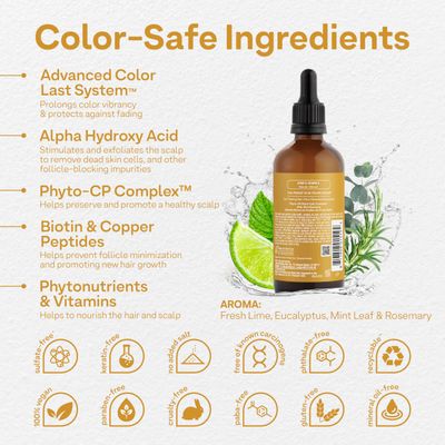 Colorproof Biorepair Thicken Scalp and Follicle Care Serum 3.4 Fl. Oz. wFresh Lime, Eucalyptus, Mint Leaf Rosemary Scent, Color-Protection and Fuller-Looking Hair