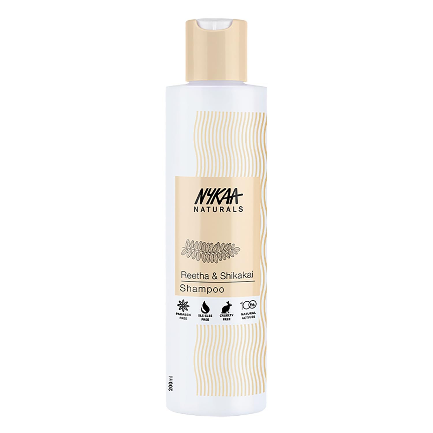 Nykaa Naturals Shampoo, Reetha and Shikakai, 13.52 oz - Hair Growth Shampoo - Revives Dull Hair and Strengthens Roots - Safe for Colored Hair