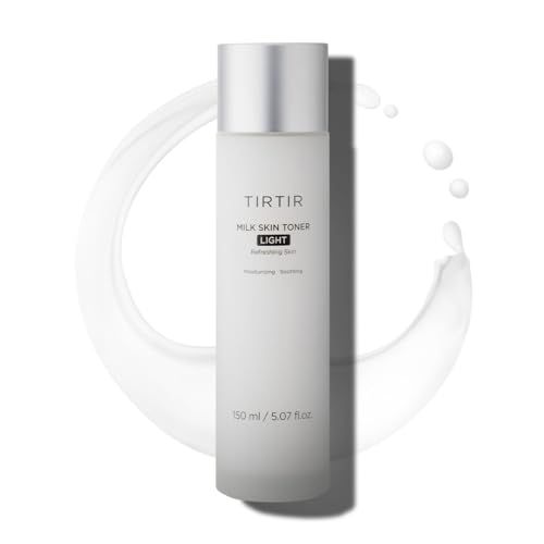 TIRTIR Milk Skin Rice Toner Light Instant Hydration with 4 Niacinamide, Pantenol, Lightweight, Pore-Tightening, Vegan, Acne-Prone, Oily Skin, Fungal Acne Safe, Korean Skin Care, 5.07 Fl Oz