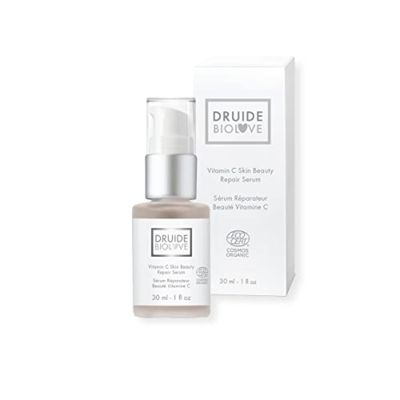 Laboratoires Druide Vitamin C Serum For Face - Druide BioLove Skin Beauty Repair Vitamin C Face Serum with Antioxidants and Hyaluronic Acid to Brighten and Protect Skin, 30ml
