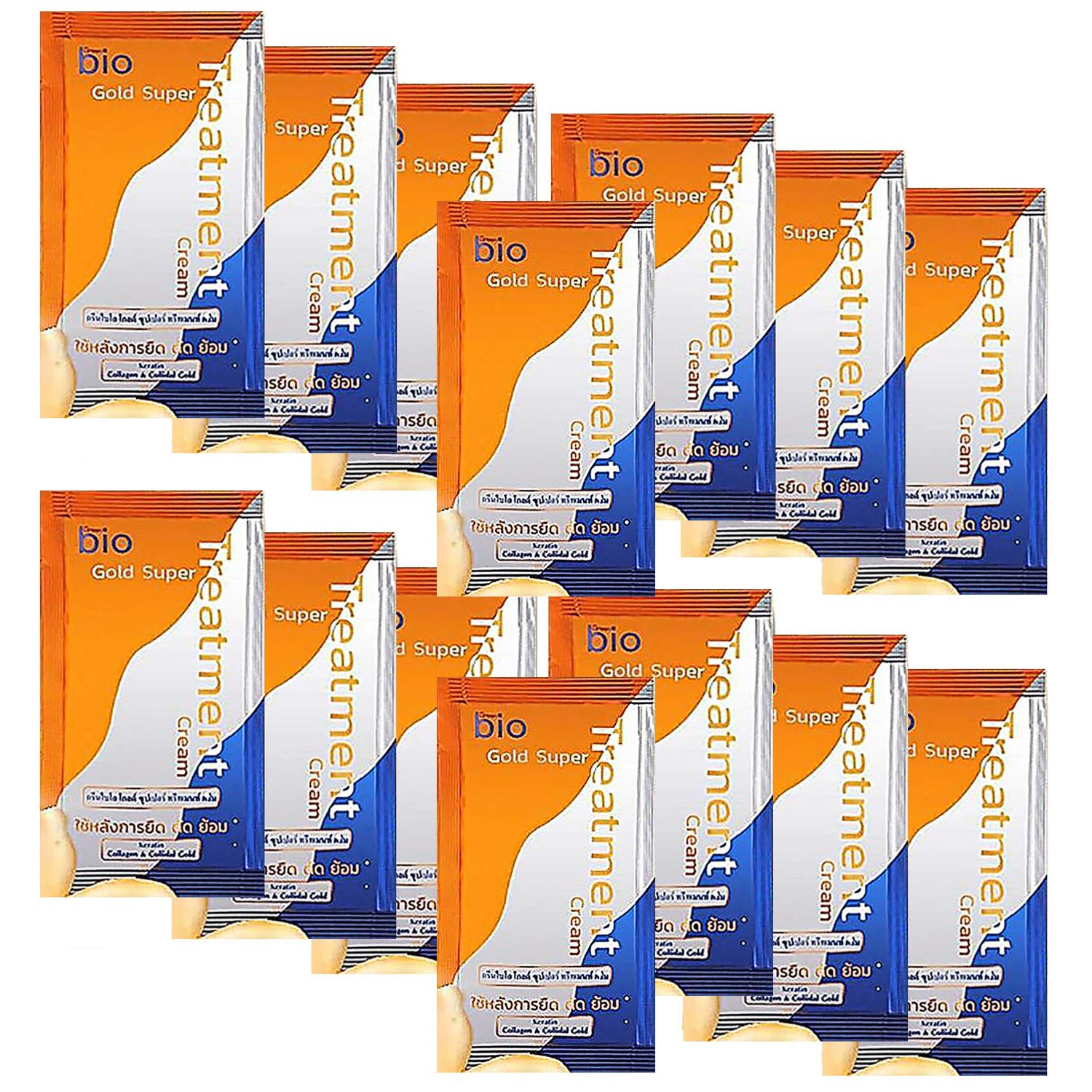 14pcs Extra Deep Repair Gold Keratin Hair Treatment Mask Conditioner Moisture For Extremely Dry Damaged Hair Split Ends Bleach Hair Color Treated Shiny Smooth Beautiful Hair New Formula