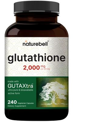 NatureBell Glutathione Supplement 2,000mg Per Serving, 240 Veggie Capsules 98 Purity Verified, Bioavailable Reduced Glutathione Pills, Active Form, Master Antioxidant - Vegan Friendly Non-GMO