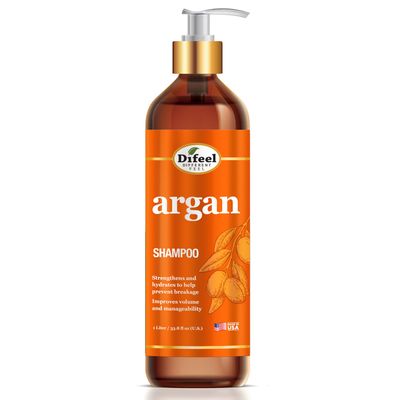 Difeel Elevated Argan Shampoo 33.8 Ounces - Natural Paraben Free Shampoo for Hair, Argan Oil Shampoo