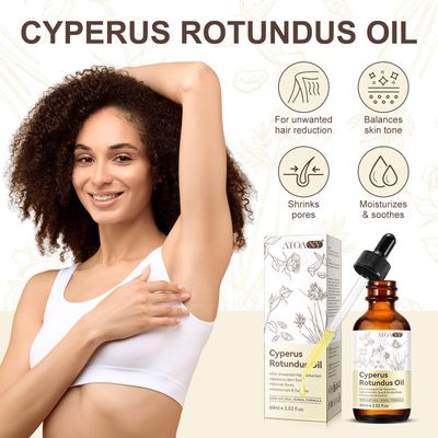 Cyperus Rotundus Oil, Cyperus Rotundus Oil for Hair Removal, Natural for Reducing Body Hair Growth, Smooth Skin Moisturizing, Suitable for All Skin Types - 1Pc2.02oz