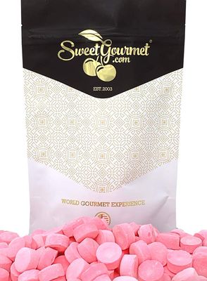 SweetGourmet Pink Wintergreen Lozenges Canada Mints Bulk Candy 1 Pound