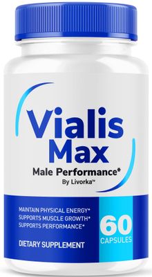 Vialis Max Pills for Men - Official Vialis Max Premium Male Support Formula for Fast Acting Energy, Endurance and Performance, VialisMax Capsules Advanced Formula, 60 Capsules for 1 Month
