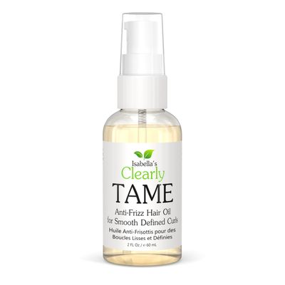 TAME Anti Frizz Smoothing Hair Styling Oil Sulfate Free Leave In Hair Serum to Control Frizz, Add Shine for Curly, Frizzy, Dry Hair for Adults Kids Natural Hair Product Made in USA