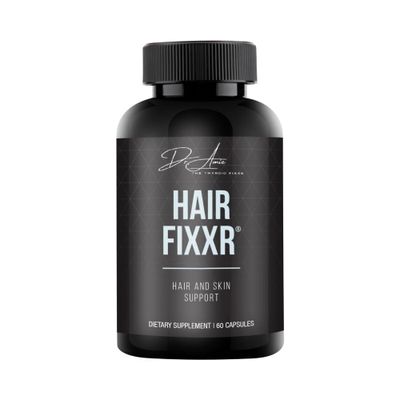 Fixxr Hair by Dr. Amie Premium Collagen Protein Complex Hair and Skin Support 30 Day Supply, 60 Capsules