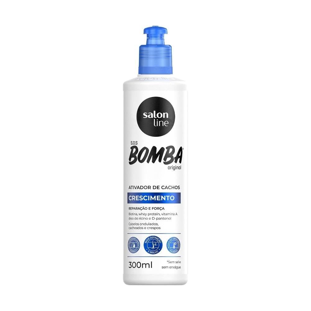 Salon Line - Linha SOS Bomba (Crescimento) - Ativador de Cachos 300 Ml - (SOS Bomb (Growth) - Curl Activator 10.14 Fl Oz)