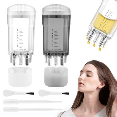 2 PCS Scalp Applicator Comb for Hair Growth, Hair Oil Applicator Scalp Massager Ball Root Comb Applicator Bottle Brush Tool, Easy-to-Use Hair Oil Dispenser for Hair Care Oils Nutrients