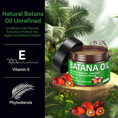 ZIIDII Raw Batana Oil for Hair Growth 100 Natural Raw and Pure Unrefined Batana Oil Dr. Sebi Organic Hair Oil,Prevent Hair Loss,Restores Damaged Hair and Scalp,Moisturize Scalp 4.05 OZ