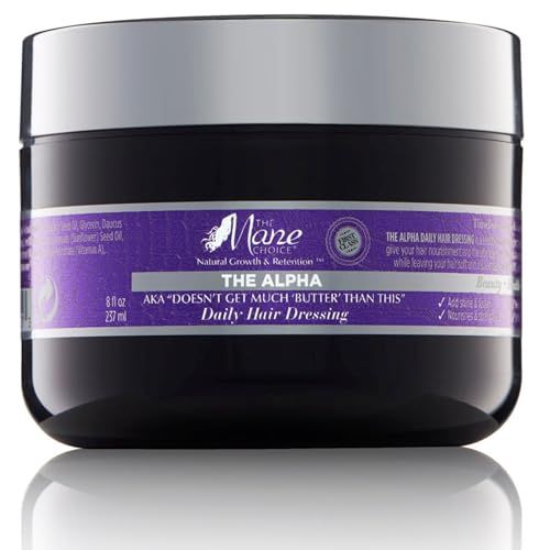 The Mane Choice The Alpha Doesn&#39;t Get Much &quot;Butter&quot; Than This Nourishing, Moisturizing Daily Hair Dressing, Supports Natural Hair Growth Retention, 8 oz