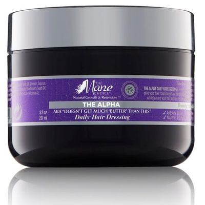 The Mane Choice The Alpha Doesn&#39;t Get Much &quot;Butter&quot; Than This Nourishing, Moisturizing Daily Hair Dressing, Supports Natural Hair Growth Retention, 8 oz
