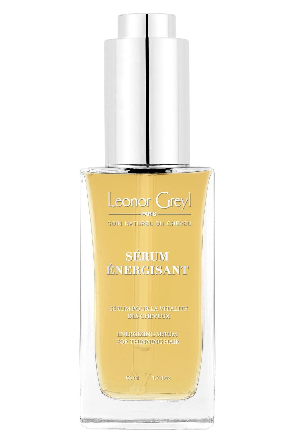 Energizing Natural Hair Growth Serum Serum Energisant by Leonor Greyl 99 Natural Ingredients, Rosemary and Tumeric, Vegan. 1.7 oz. Made in France.