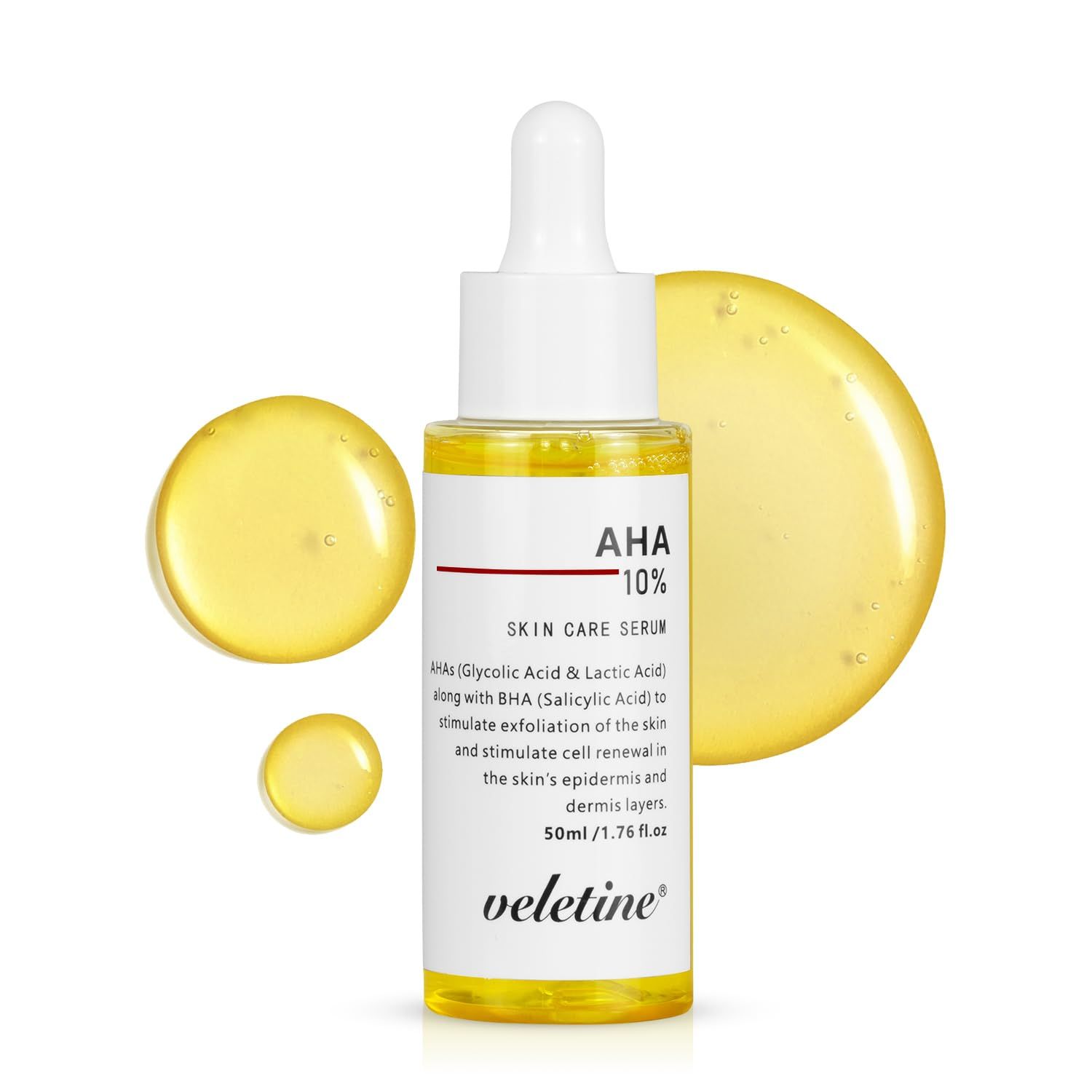 Salicylic Acid Serum,10 Mixed Acid With Salicylic Acid,Aha,Lactic Acid,Mandelic Acid ,AhA Exfoliant for Face,Pore Reducer for Face.50ml1.76 Fl Oz