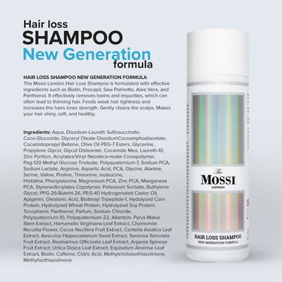 The Mossi London Hair Growth Shampoo for Thinning and All Hair Types - 6.7 Fl Oz (200ml)