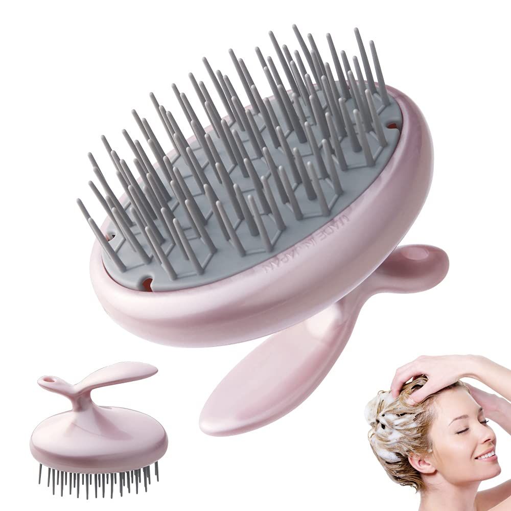 Terra Distribution Scalp Scrubber Made in Japan Unique Layout Shampoo Brush for Smooth Brushing Long Hair, Head Massage, Men, Women, and Gift