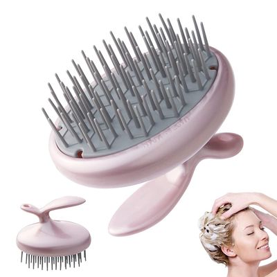 Terra Distribution Scalp Scrubber Made in Japan Unique Layout Shampoo Brush for Smooth Brushing Long Hair, Head Massage, Men, Women, and Gift