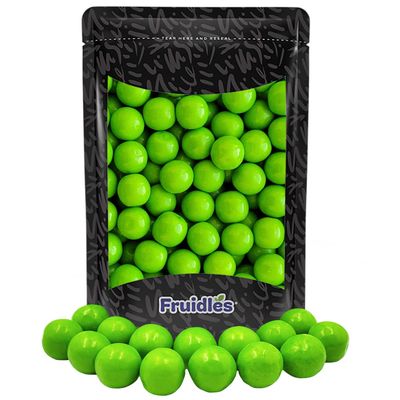 Fruidles Gum Balls Fruit Flavored, Candy Buffet Treats, Machine Size Refills, Kosher Certified Parve, 1&quot; Inch (Green Apple, Half-Pound)