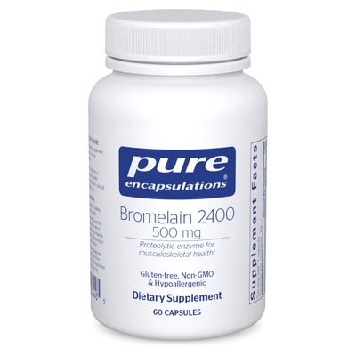 Pure Encapsulations Bromelain 2400 500 mg - for Digestive Support Musculoskeletal Health - Supports Joints Muscle Recovery - Proteolytic Enzymes - Vegan - 60 Capsules