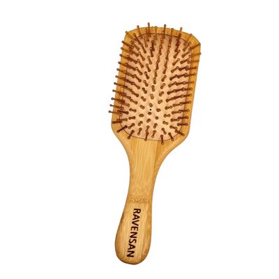 RAVENSAN Paddle Detangling Brush, Scalp Massage Hair Growth Brush, Anti-static Comb, for WomenMen,for Wet Dry Curly Thick Straight Hair