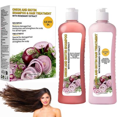 Generic Onion Biotin and Rosemary Shampoo, Unscented, White, Unisex Adult, 2 Count, 248 milliliters, Hair Growth, Hair Strengthening