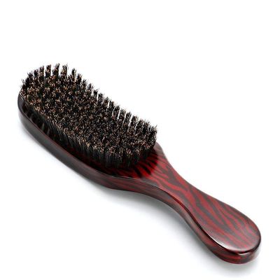 ZJchao Wood Handle Hair Brush For Women Men Kids Thinning Hair Soft Boar Bristle Hairbrush Set