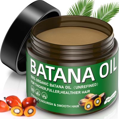 ZIIDII Raw Batana Oil for Hair Growth 100 Natural Raw and Pure Unrefined Batana Oil Dr. Sebi Organic Hair Oil,Prevent Hair Loss,Restores Damaged Hair and Scalp,Moisturize Scalp 4.05 OZ