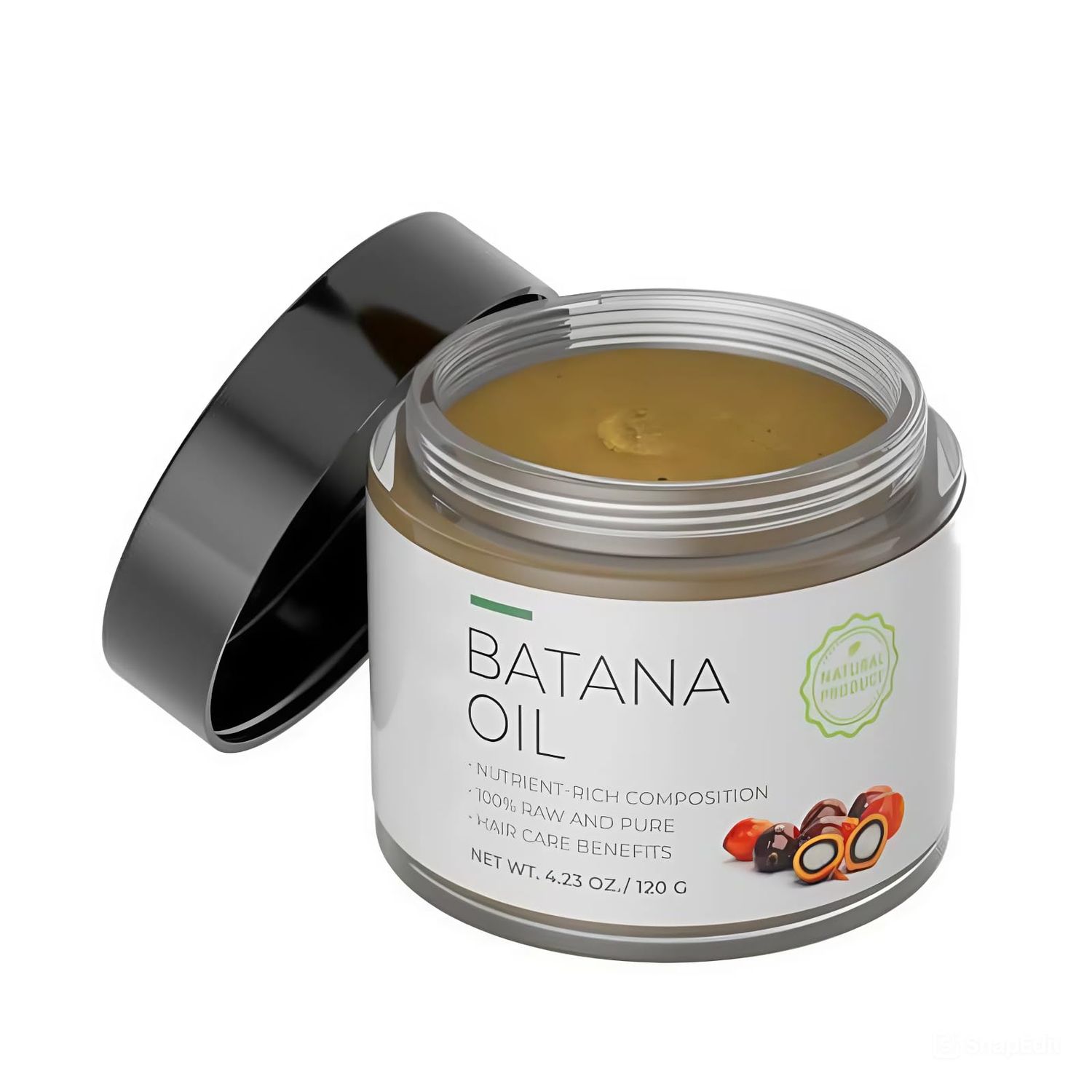 Generic Organic Raw Batana Oil for Hair Growth Thickness - Men Women - Dr. Sebi Approved - 4.2 Oz