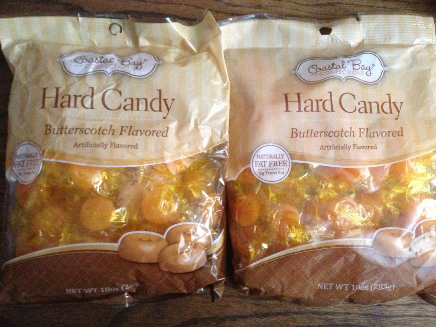 2 Bags Butterscotch Flavored Hard Candy Coastal Bay 10oz Bag