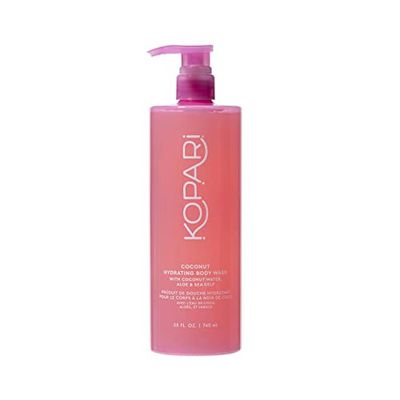 Kopari Jumbo Coconut Hydrating Body Wash with Organic Coconut Water, Sea Kelp and Aloe Vera, Luxurious Gel to Foam, Sweet Coconut Vanilla, 25 oz