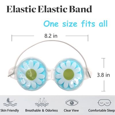 Cooling Eye Mask, Reusable Cold Eye Mask for Hot Cold Treatment for Eye Strain, Eye Swelling, Eye Redness, Puffy Eyes, Dark Circles, Smooth Fine Lines, and Eye Recover Surgery. 5 Packs
