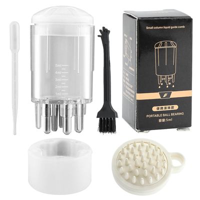 4pcs Scalp Applicator Comb Set with Scalp Applicator Comb, Hair Comb and Hair Oil Applicator Bottle Brush for Scalp Massager and Hair Growth Care(white)