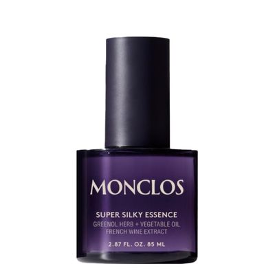 MONCLOS Super Silky Essence (2.87 fl oz) - Lightweight Hair Serum for Smooth Shine and Moisture Boost, Quick Absorbing Non-Greasy Oil for Dry and Damaged Hair. Greenol Complex and Argan Oil