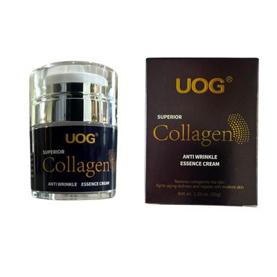 UOG Collagen Complex - Anti-Wrinkle Essence for Face Neck. Ultimate Firming Lifting Moisturizer. Day-to-Night Hydrating Smoothing for All Skin Types. 30ml1.05oz