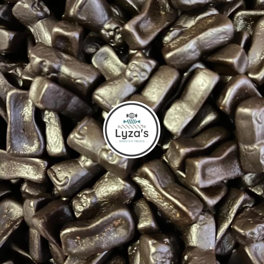 Gustaf&#39;s Premium Dutch Black Licorice Cats - Chewy Licorice Gift - 2.2 LB Bulk Bag By Lyza&#39;s Sweets Treats
