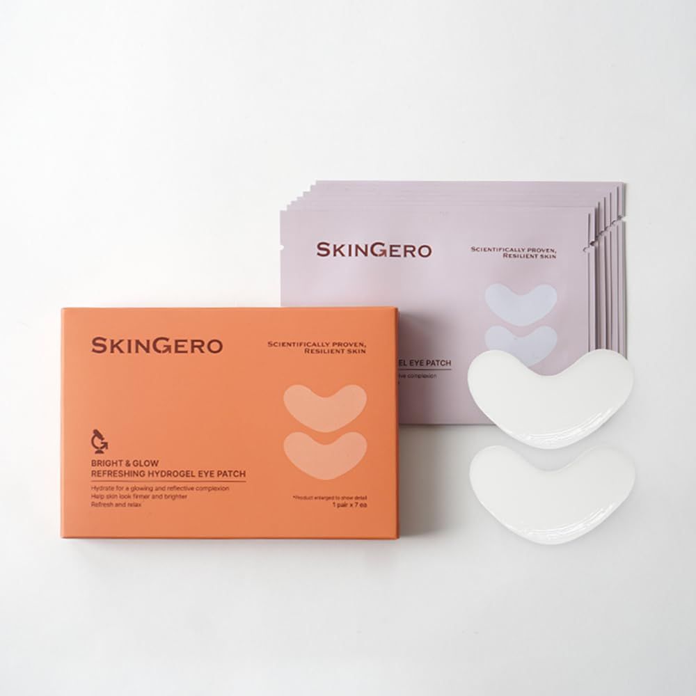 SKINGERO BRIGHT GLOW REFRESHING HYDROGEL EYE PATCH (7 pairs)