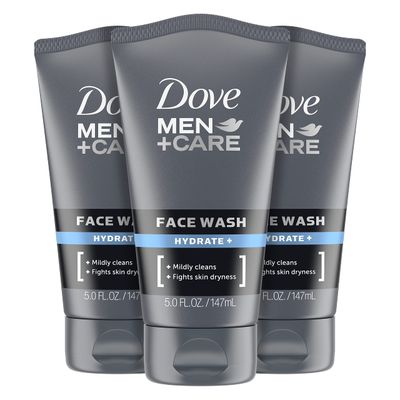 DOVE MEN CARE Face Wash Hydrate Plus Skin Care, 5 Oz, (Pack of 3)