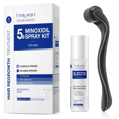 Twilash by DLY 5 Mens Minoxidil Spray - Hair Regrowth Treatment for Thinning Hair - 120ml4 fl oz Topical Solution (For Men)