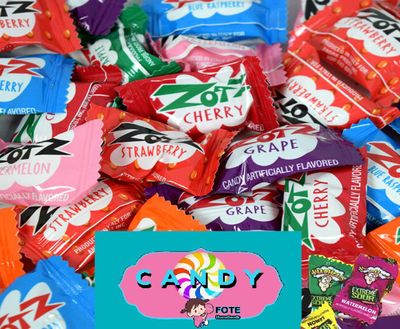 Italian Fizz Sour Hard Candy Bulk 1 Lb, 3 Oz Bag - Assorted Flavors with Fizzy Inside Individually Wrapped and Sealed with Fote Brand Magenet