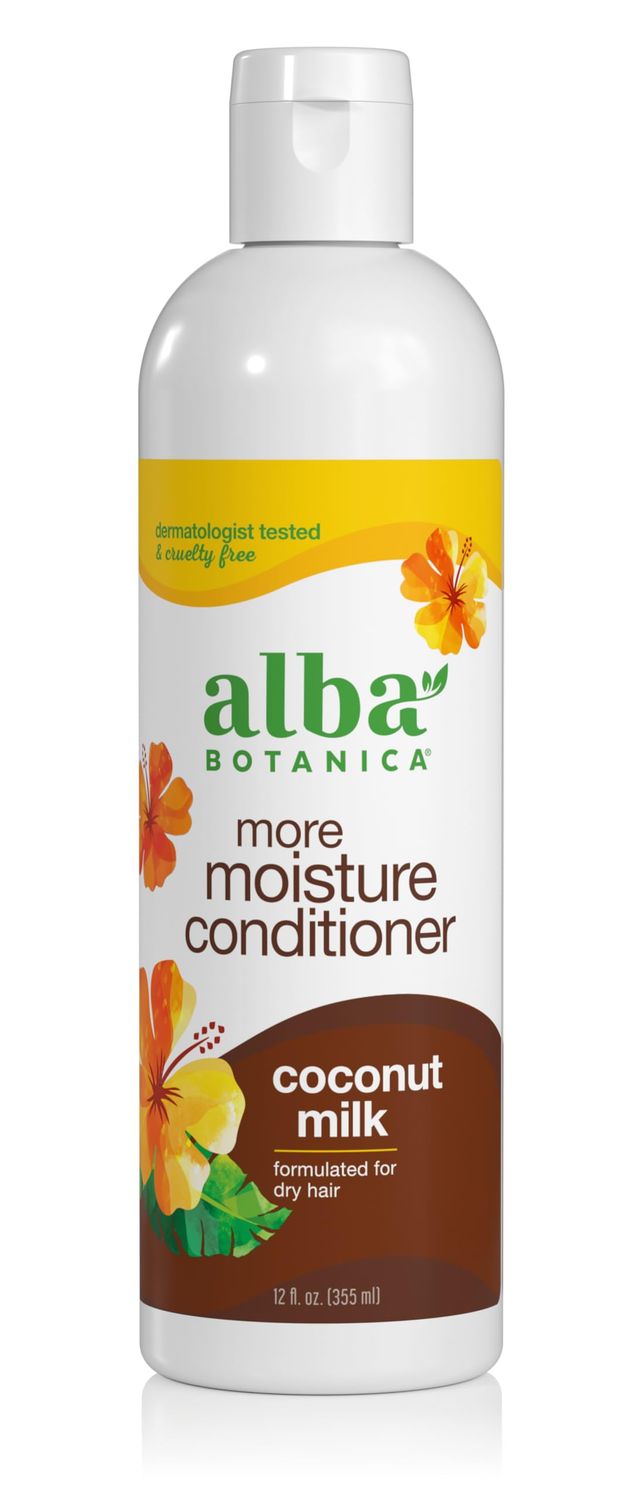 Alba Botanica More Moisture Conditioner, Coconut Milk, 12 Oz (Packaging May Vary)