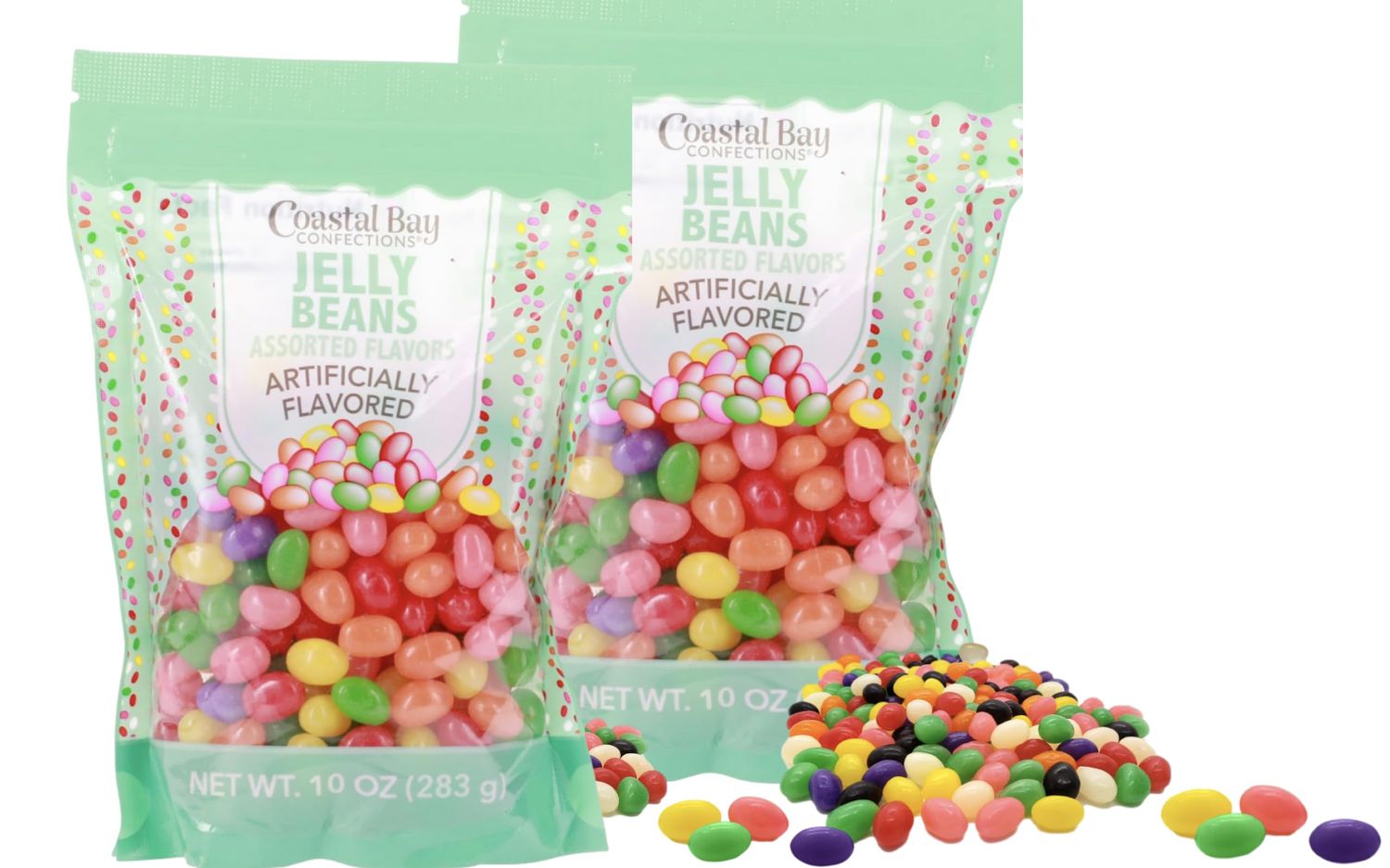 Jelly Beans Easter Candy, Assorted Colors, 10 Oz Bags, 2 Pack, Easter Basket Filler