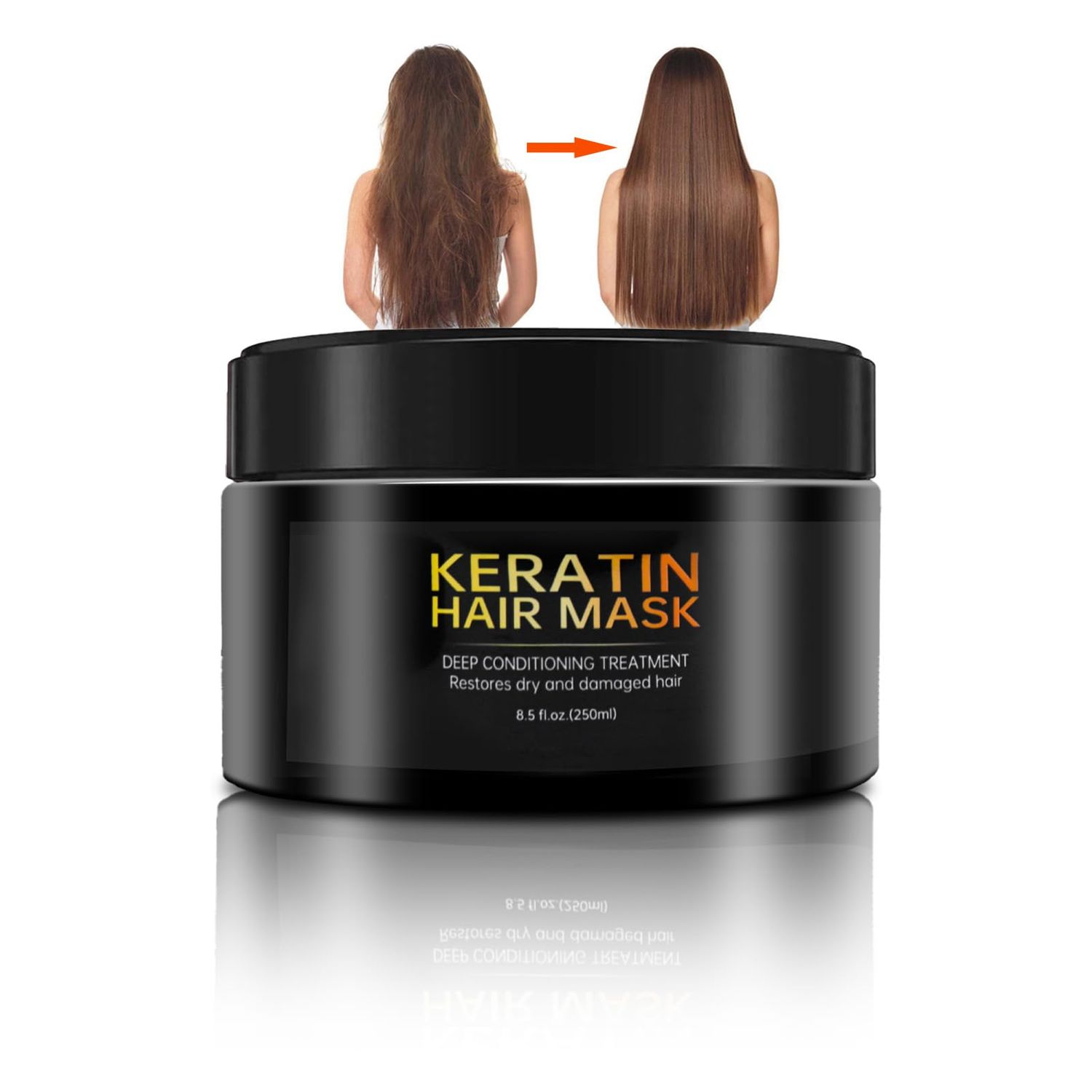 Jgppe Collagen Hair Mask for Damaged Hair - Repair Conditioning Argan Oil Treatment 250ml