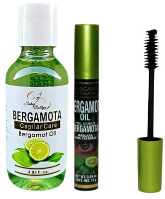 BERGAMOTA Oil Hair Care Bergamot oil ideal for hair, beard and mustache, 4.05oz BERGAMOT OIL BLACK Waterproof Mascara, Strengthening 13g (4 silicon 1 pantenol) Mascara For eyelashes PESTANAS