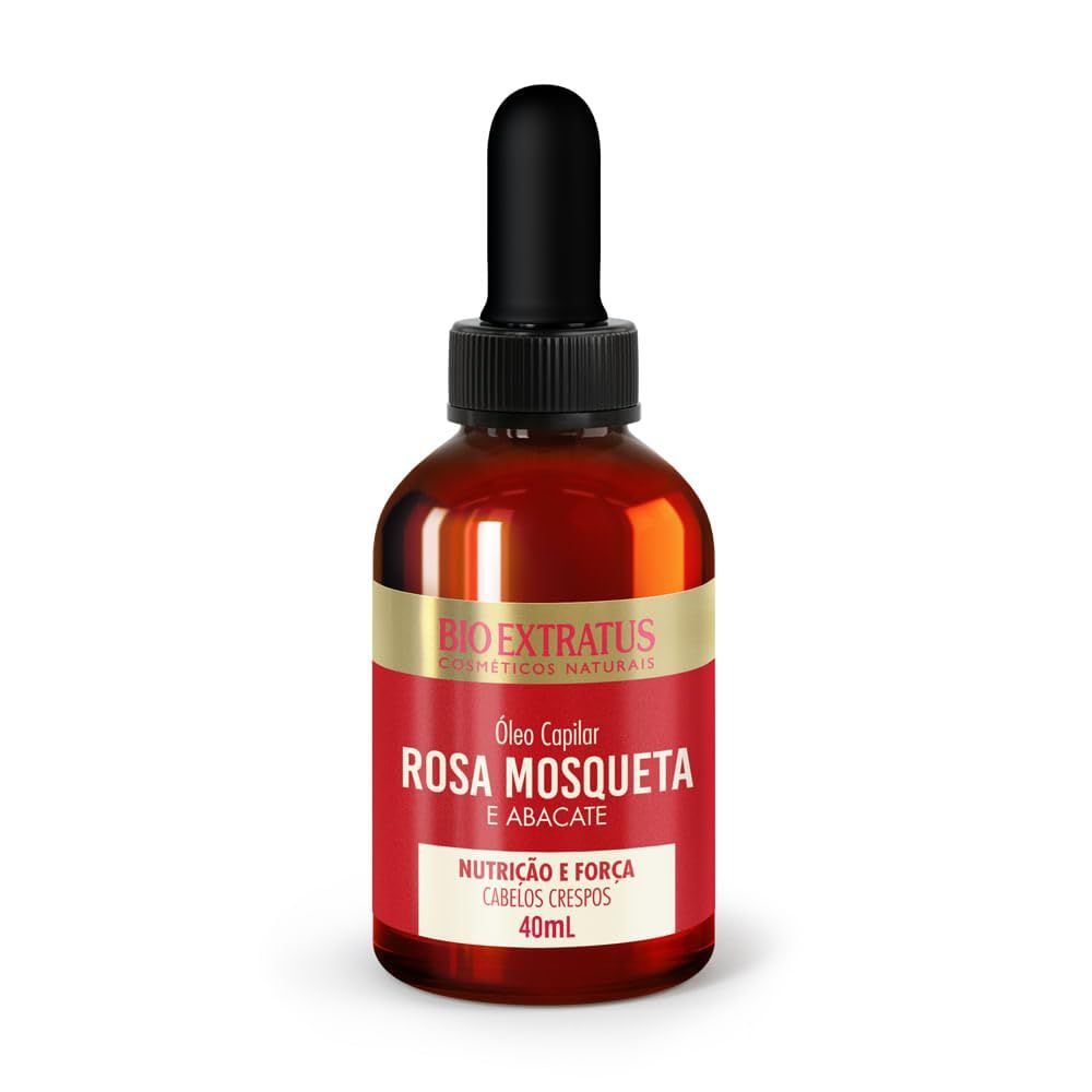 Bio Extratus - Linha Crespos (Rosa Mosqueta) - Oleo Capilar 40 Ml - (Curly (Rosehip) Collection - Hair Oil 1.35 Fl Oz)